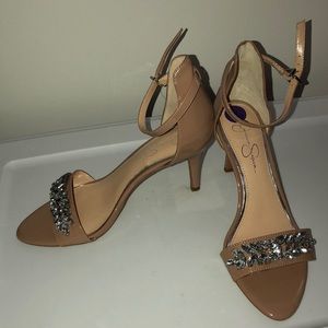 NWT Jessica Simpson Embellished Stiletto Sandals